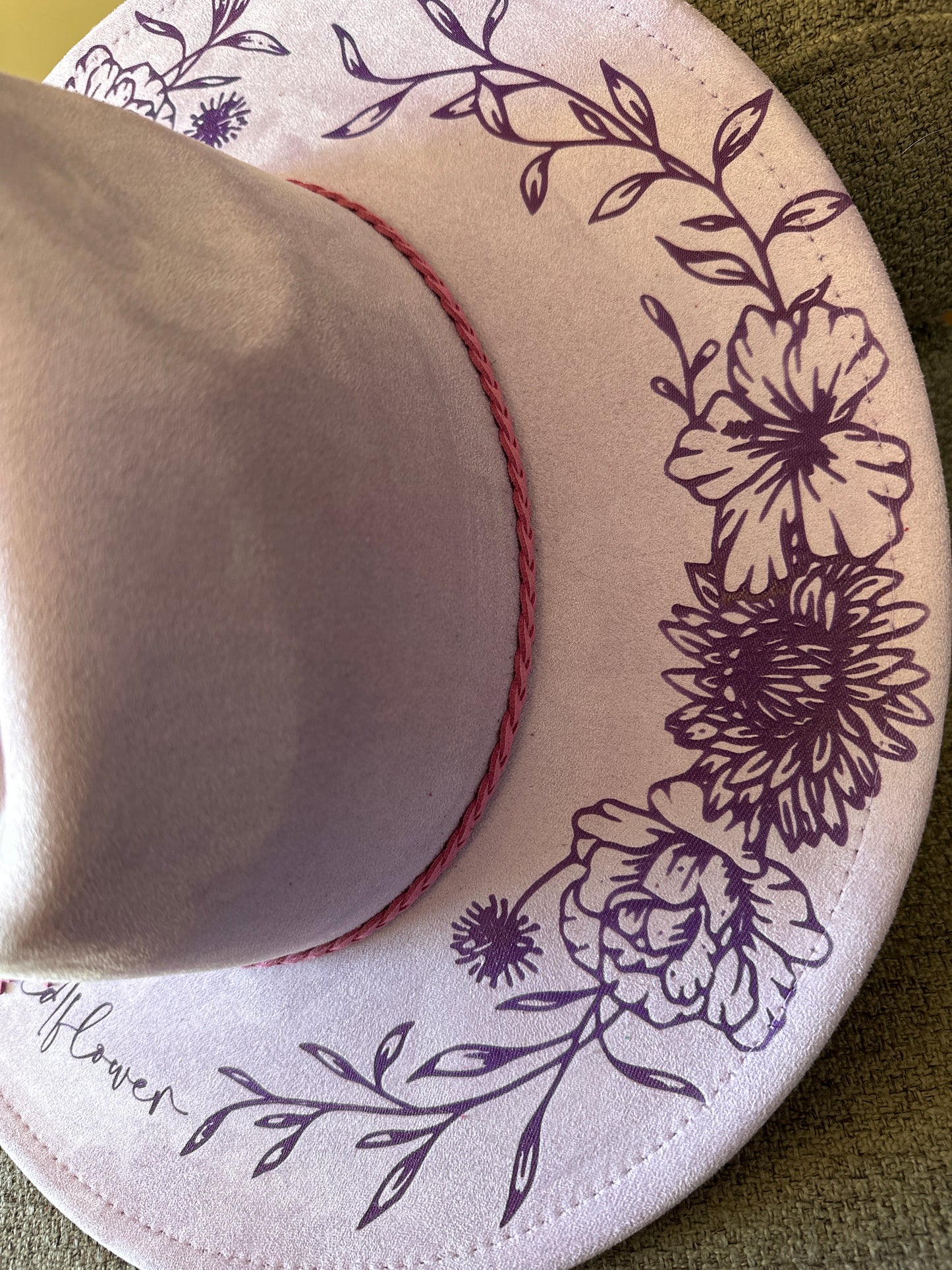 Engraved She is a Wildflower Hat