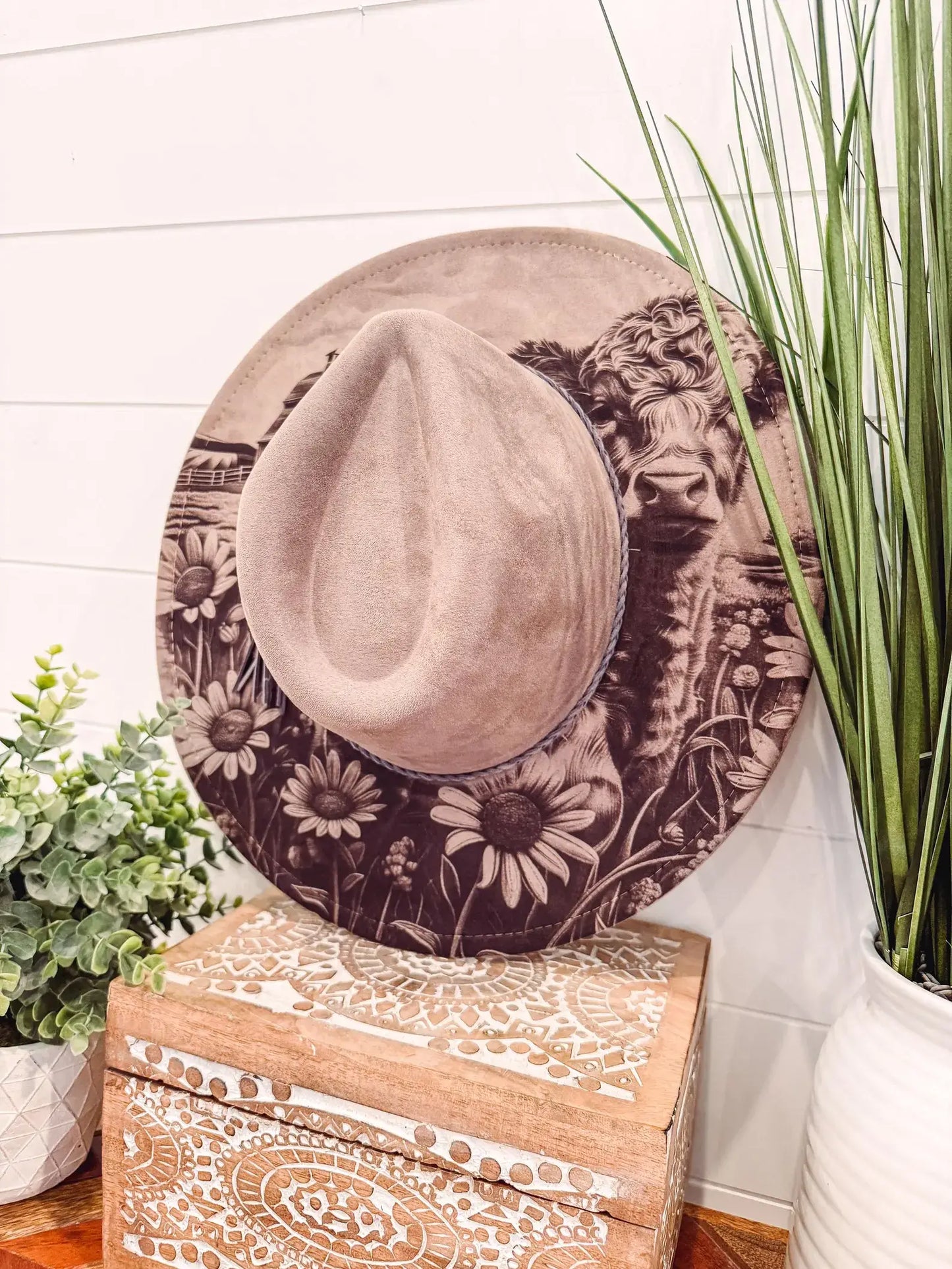 Engraved Highland Cow Hat