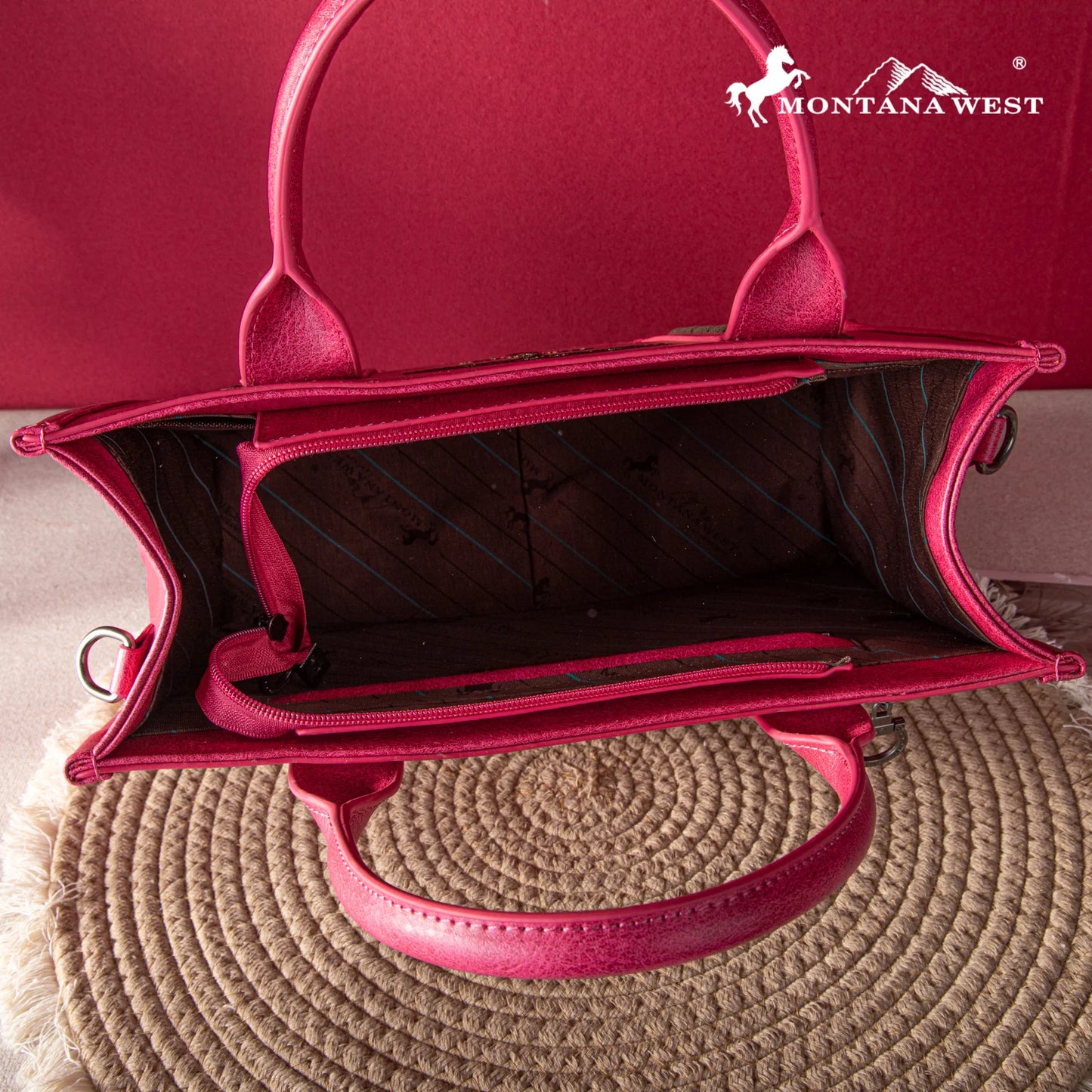 Montana West Whipstitch Concealed Carry - Hot Pink