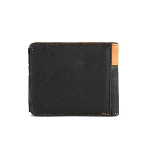 Embossed Vintage Floral Men's Bifold PU Leather Wallet