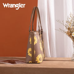 Wrangler Sunflower Print Tote Bag - Khaki
