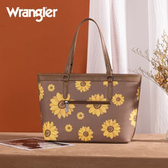 Wrangler Sunflower Print Tote Bag - Khaki