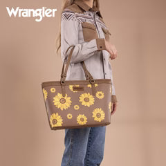 Wrangler Sunflower Print Tote Bag - Khaki