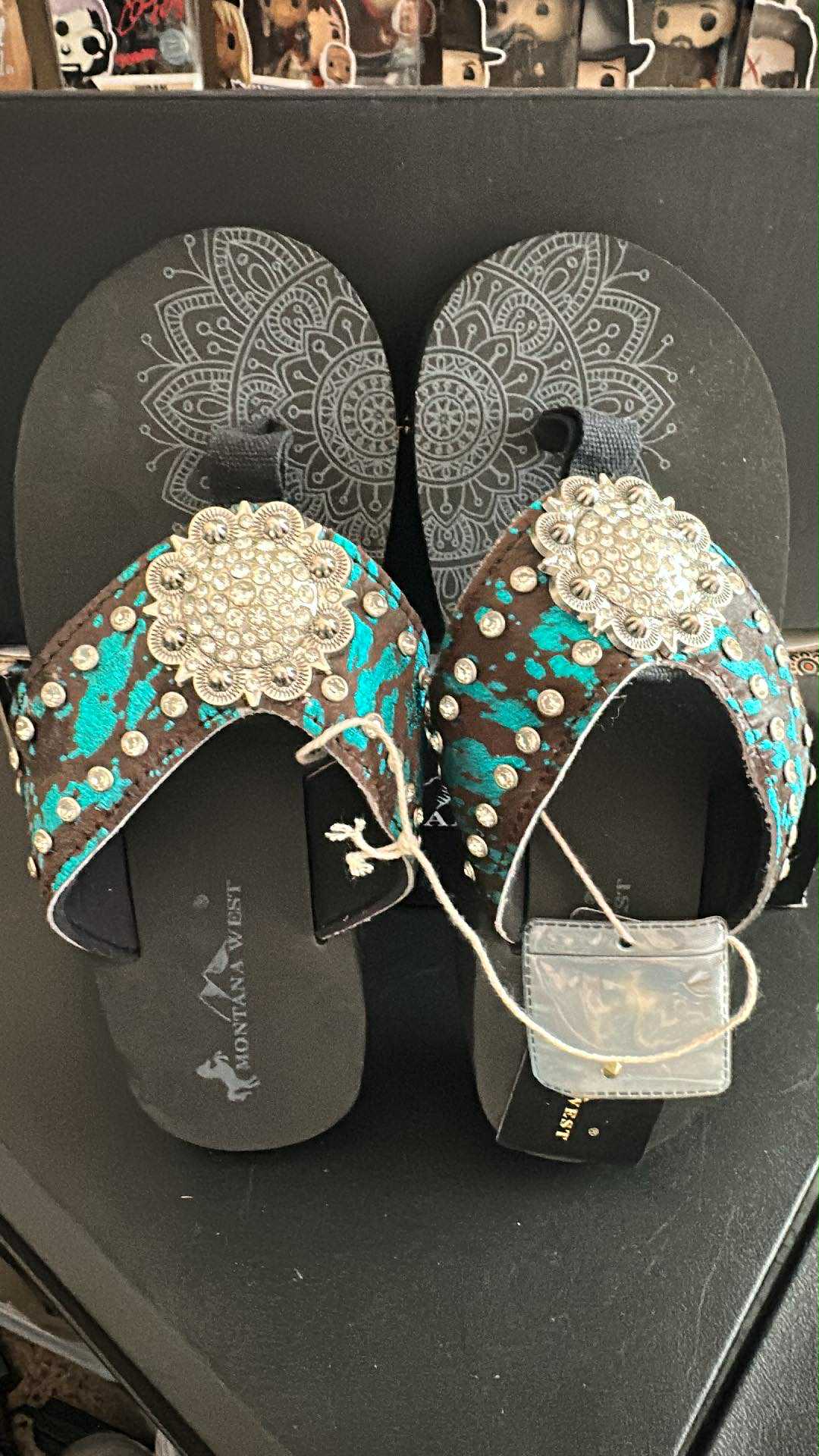 Blue Cow Print SIZE 7