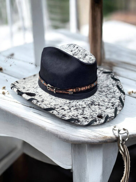 Western Hat Band Tooled Leather