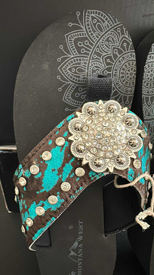 Blue Cow Print SIZE 7