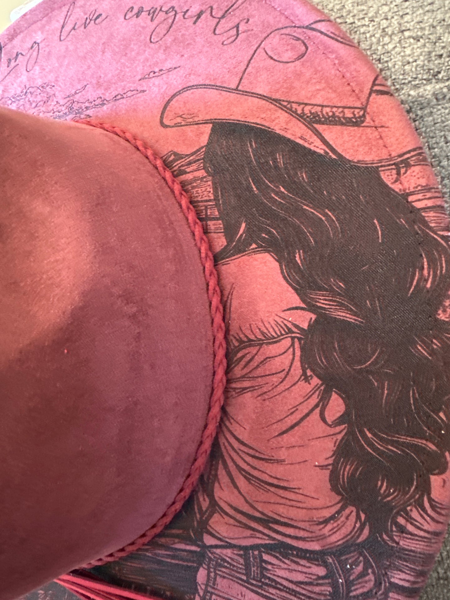 Engraved Cowgirl Long Live Cowgirls Hat