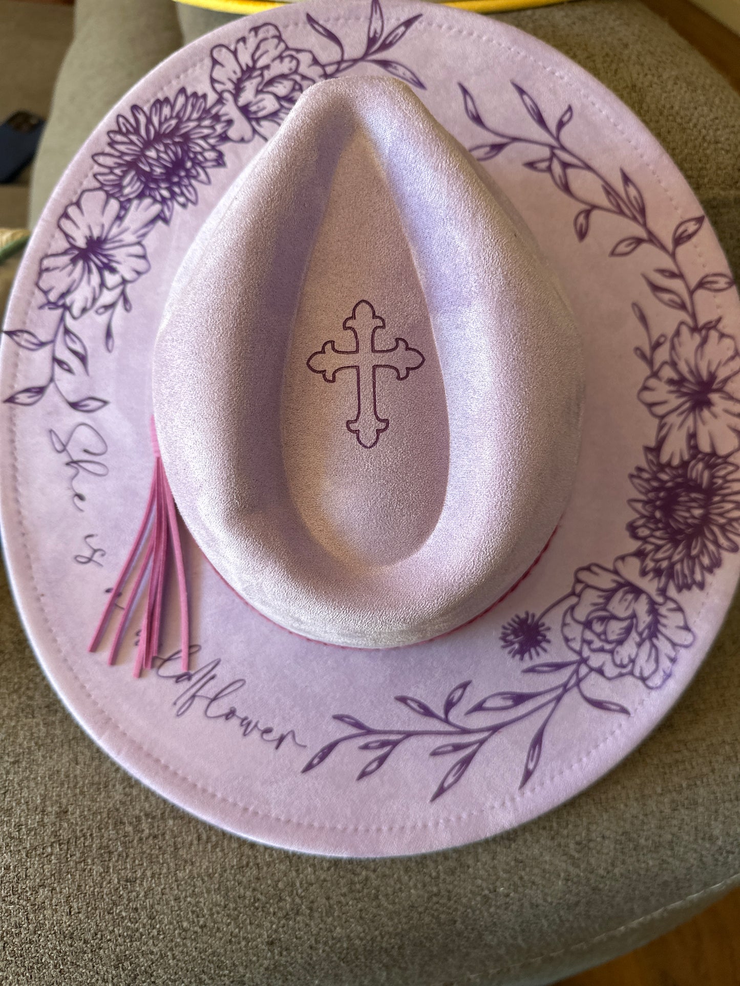 Engraved She is a Wildflower Hat