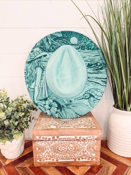 Engraved Coastal Cowgirl Hat