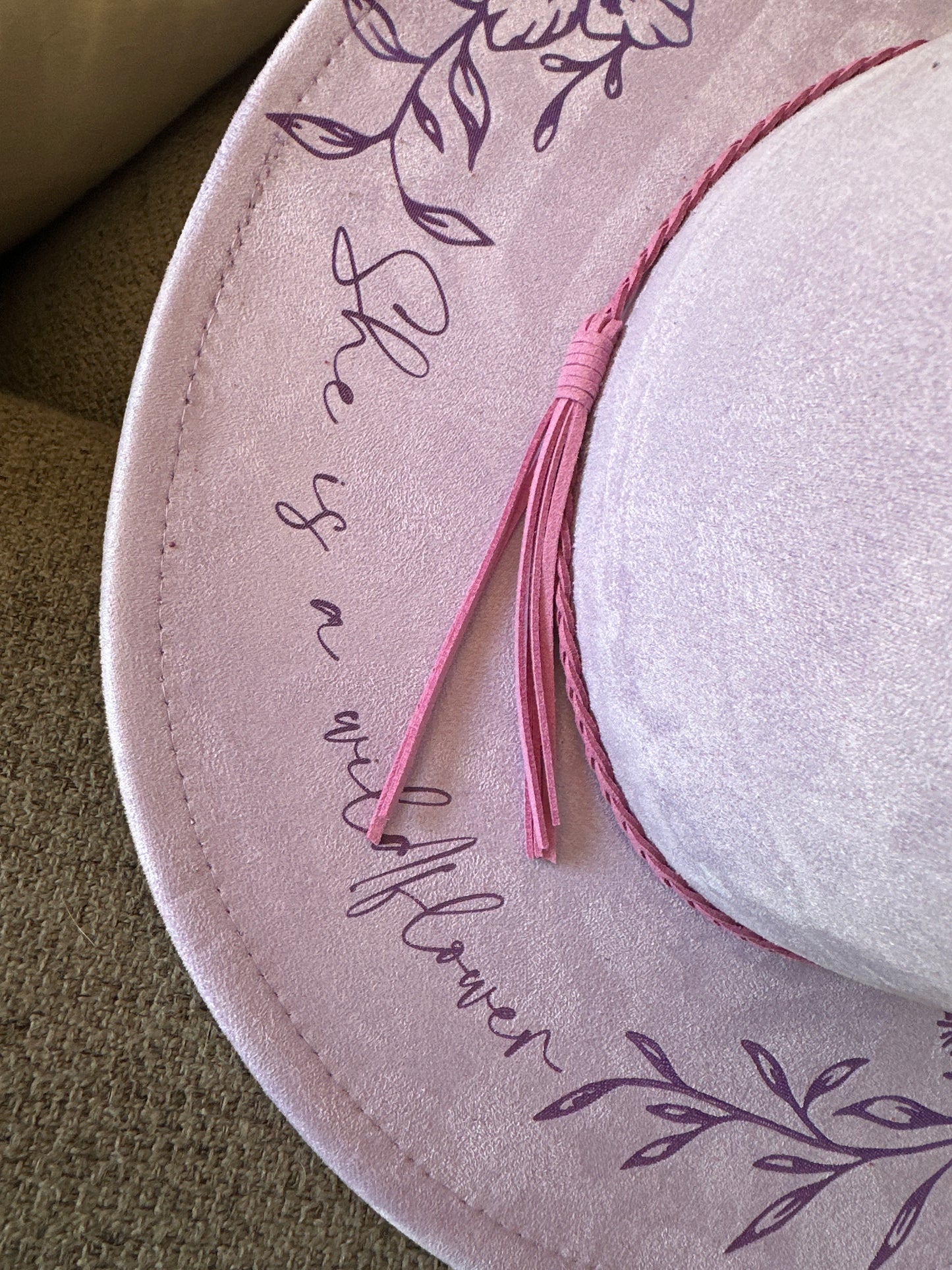 Engraved She is a Wildflower Hat