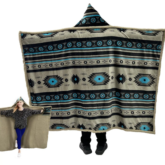 Southwestern Hooded Blanket