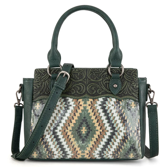 Montana West Tooled Aztec Collection Tote/Crossbody