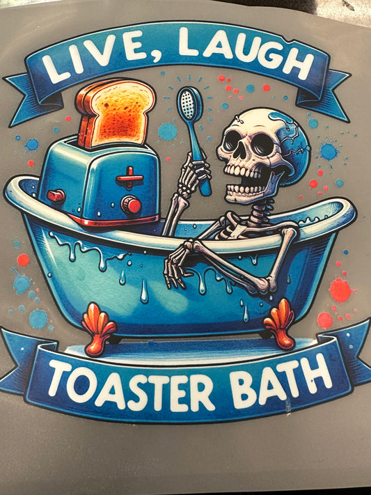 Live Laugh Toaster Bath Shirt