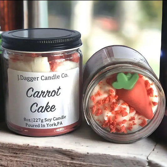 Mini Carrot Cake Soy Dessert Candle , 8oz.