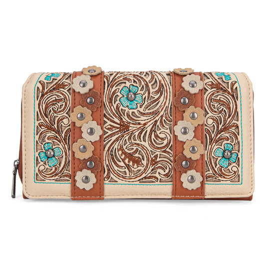 Montana West Embroidered Collection Wallet