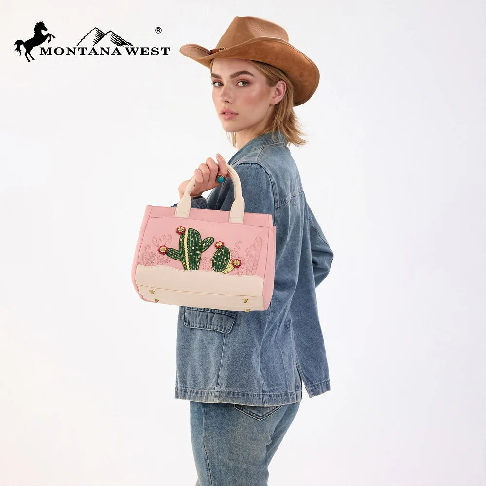 Montana West Cactus Embellished Crossbody Bag-Dark Pink