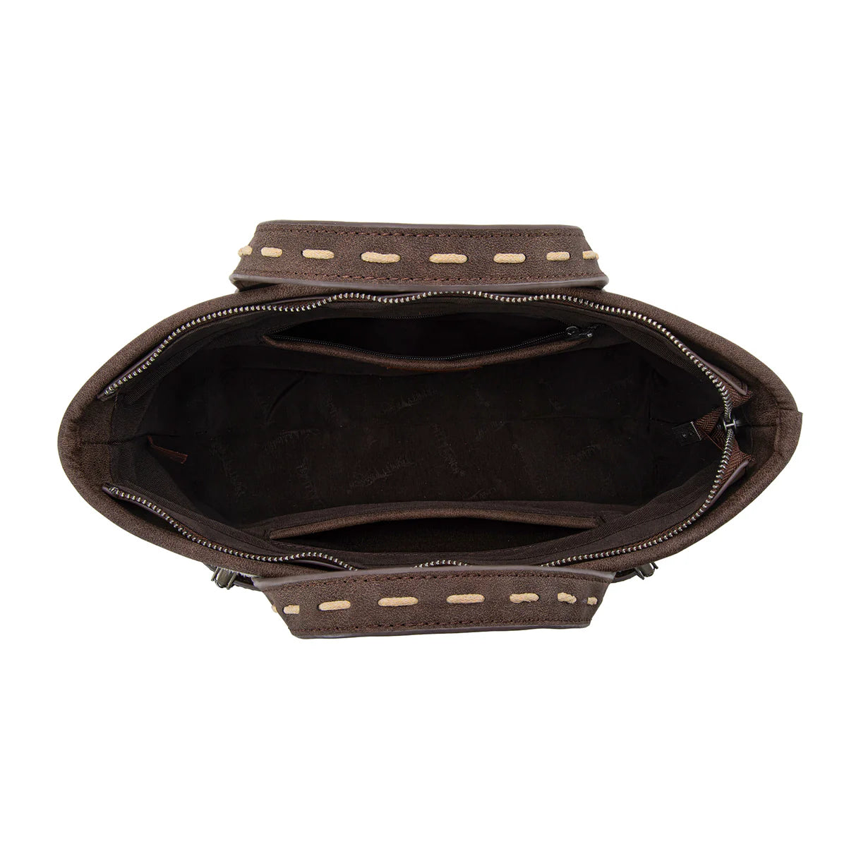 Trinity Ranch Genuine Hair-On Cowhide Tooled Tote/Crossbody
