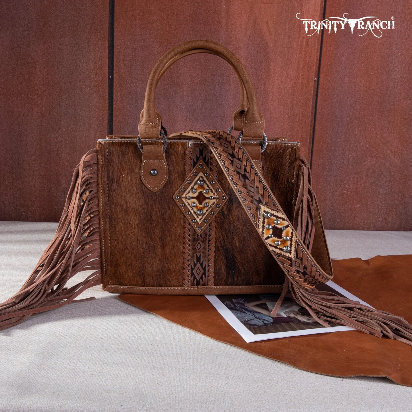 Trinity Ranch Hair On Cowhide Tote/Crossbody
