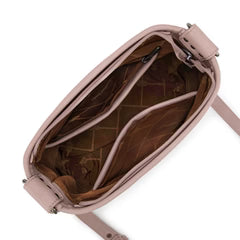 Wrangler Aztec Distressed Print Dual Sided Print Concealed Carry Crossbody-Pink
