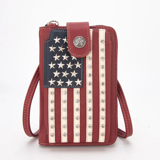 Montana West American Pride Phone Case Crossbody Wallet